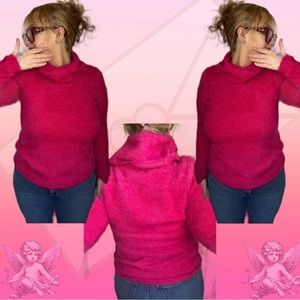 Fuzzy Pink | Thrifted | Catherine Malandrino Turtleneck | M